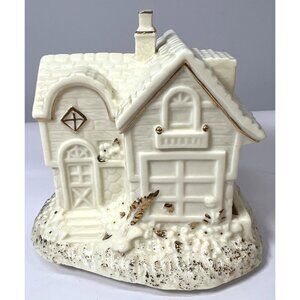 Vintage Ceramic Music Box House By St. Nicholas Square